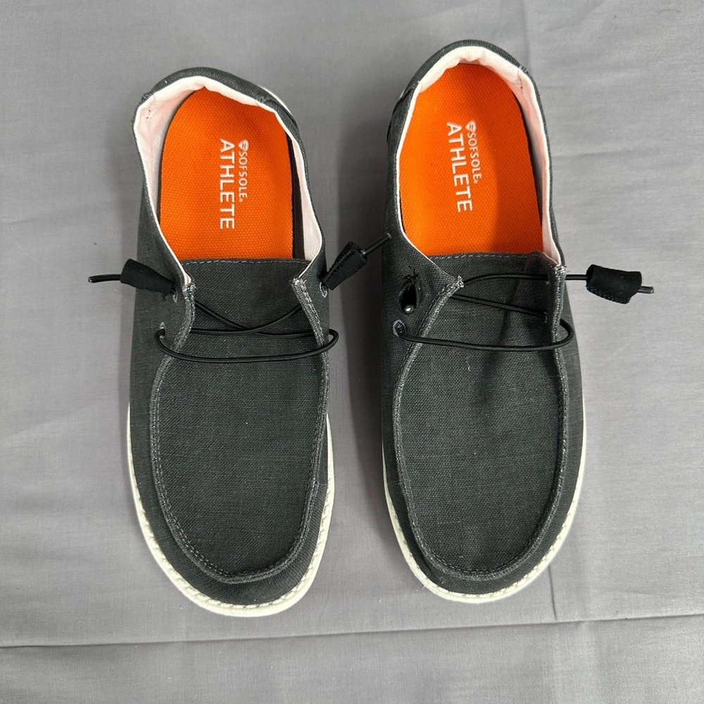 Hey Dude Wendy Slip On Shoes Womens 10 Off Black Chambray Comfort Walking - Picture 3 of 9